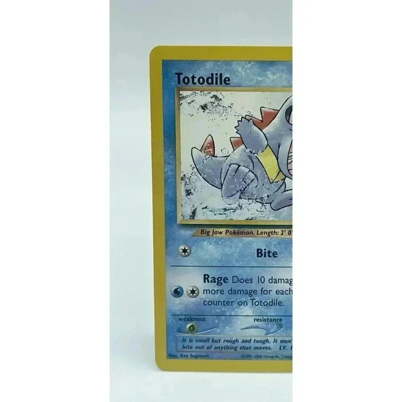 Totodile 80/111 Neo Genesis  Unlimited Pokemon TCG Non Holo Vintage 2000 LP - Picture 2 of 6